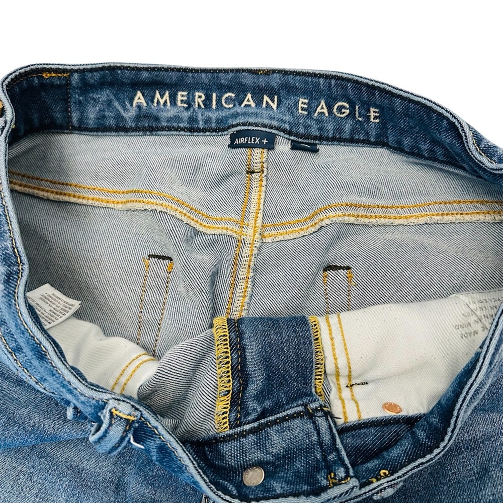 American Eagle Straight Denim Jeans Bundle - Light & Dark Wash Pair Mens 31x32 - Picture 12 of 15